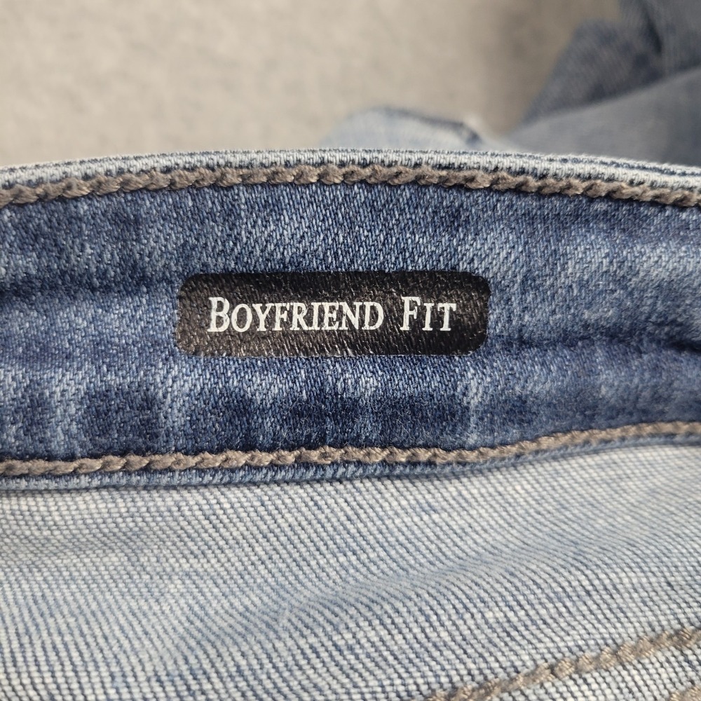 Judy Blue Jeans Womens 1/25 Boyfriend Fit Loose Distressed‎ Trendy Denim - Picture 10 of 13